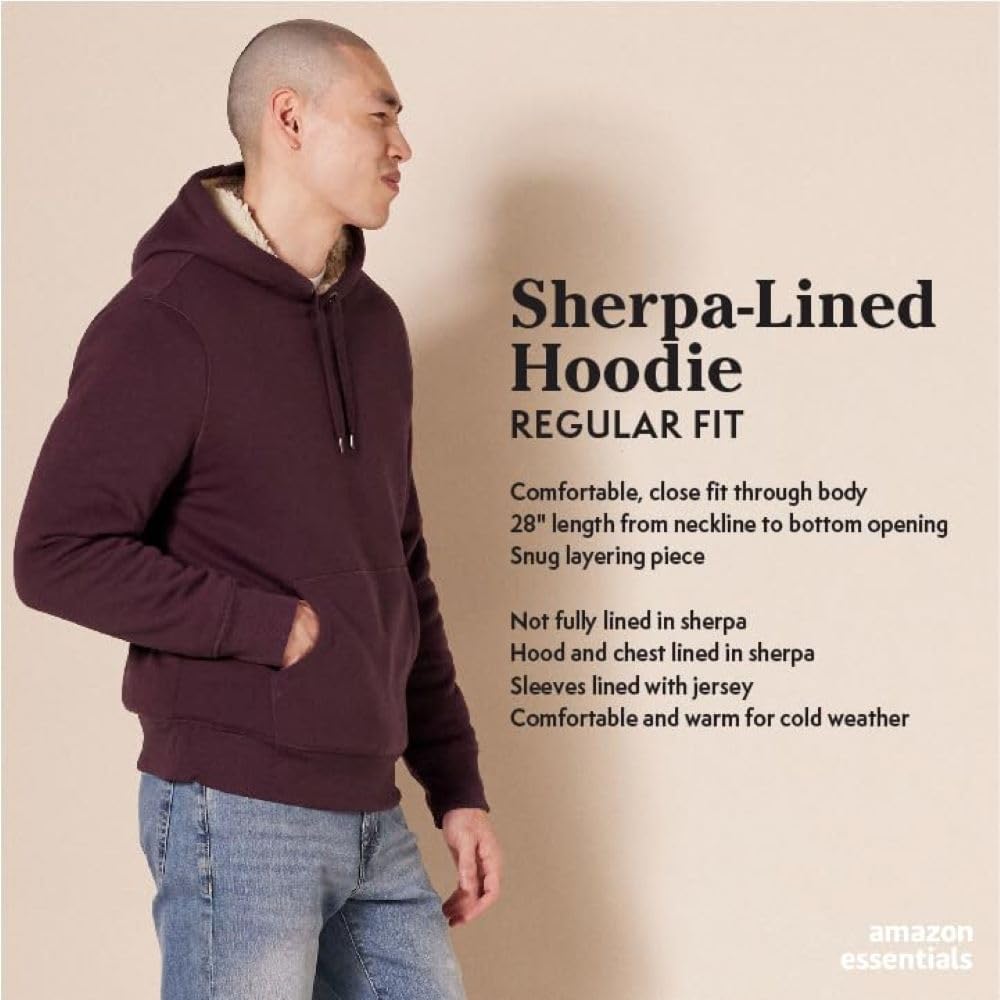 Men's Hoodies, Sherpa-Lined Pullover - Image 2