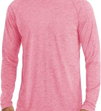 MAGCOMSEN Men's Long Sleeve Shirt Quick Dry UPF 50+ Sun Protection Lightweight T-Shirt Athletic Workout Fishing Tee